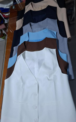 Conjunto en Tela Lino Aruba Color Celeste - Imagen 2