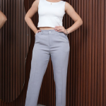 Pantalones Recto en Tela Lino Aruba